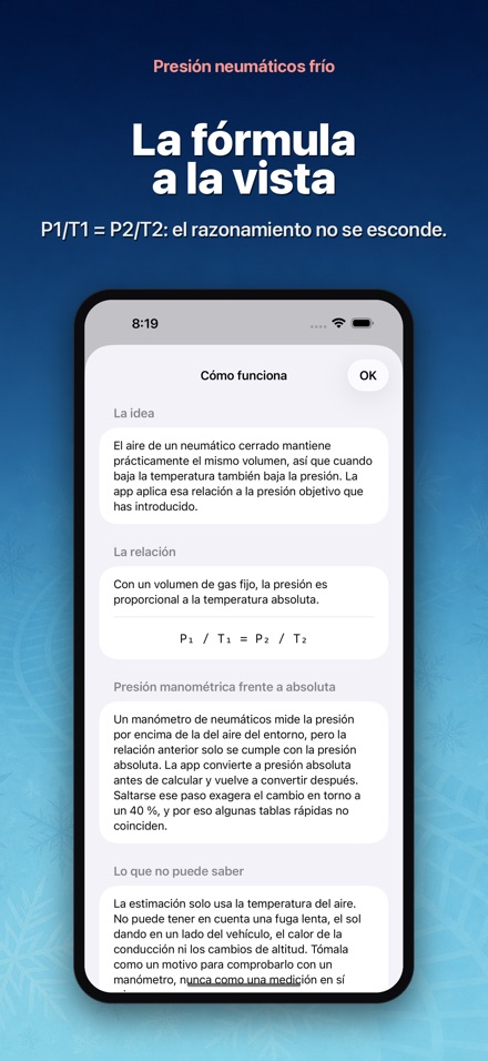 Presión neumáticos frío 8
