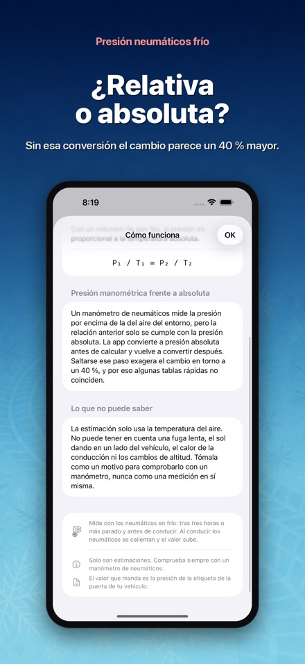 Presión neumáticos frío 9