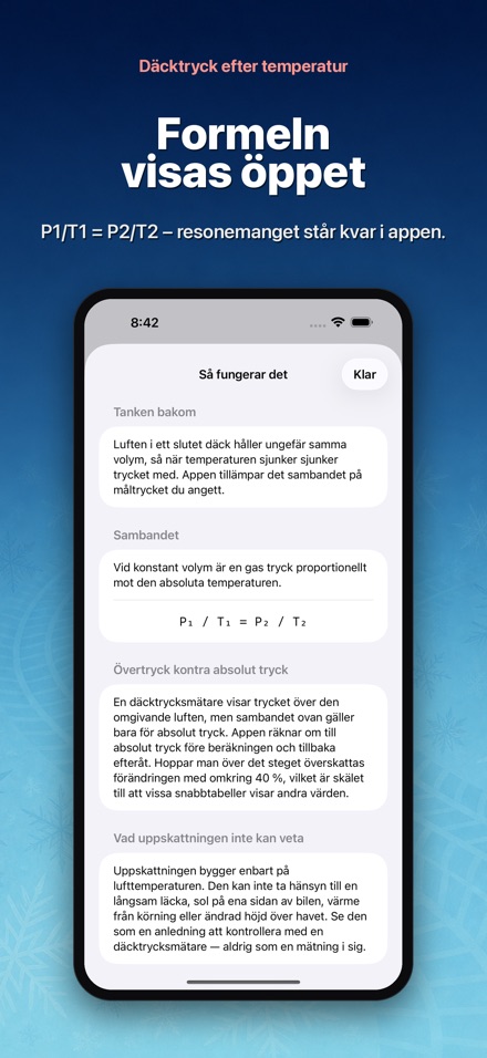 Däcktryck efter temperatur 8