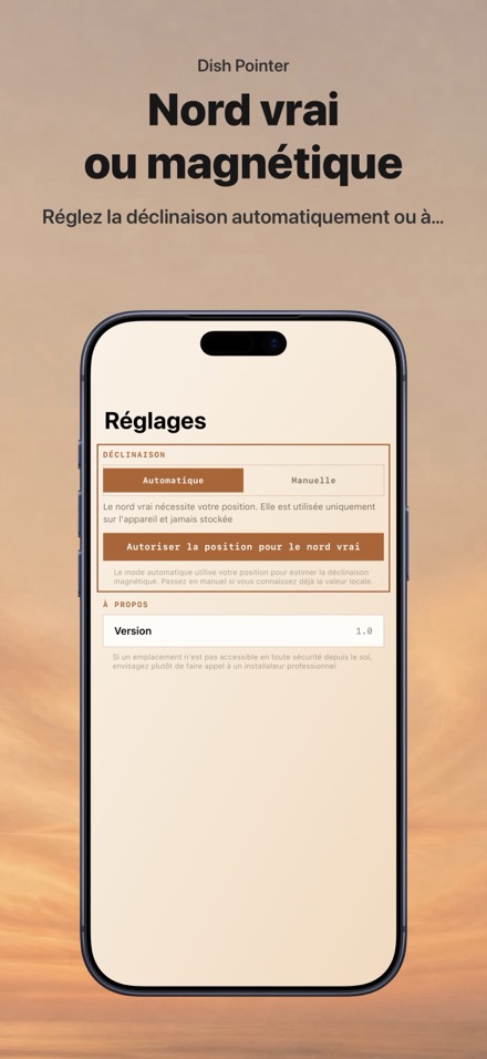 Pointage Antenne: Réglage TV 8