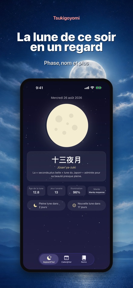 Tsukigoyomi Calendrier lunaire