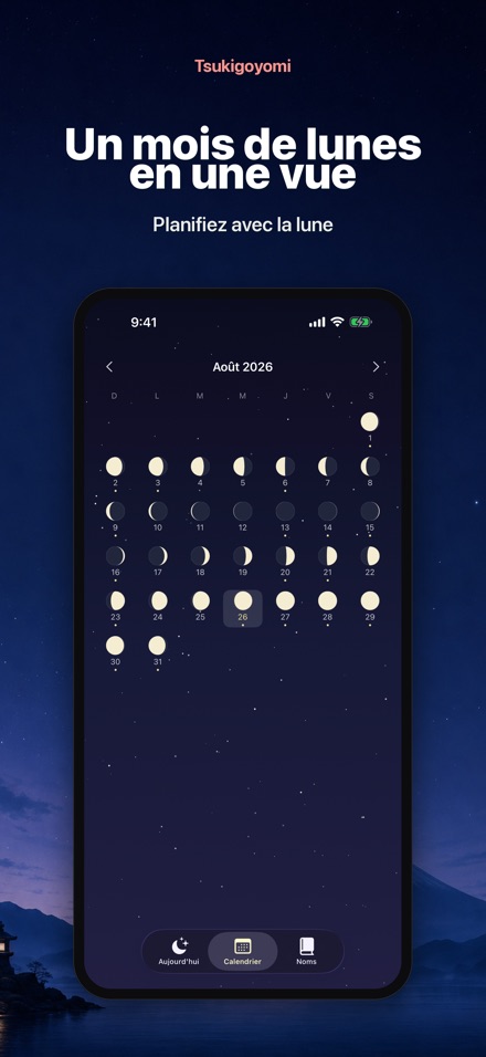 Tsukigoyomi Calendrier lunaire 2