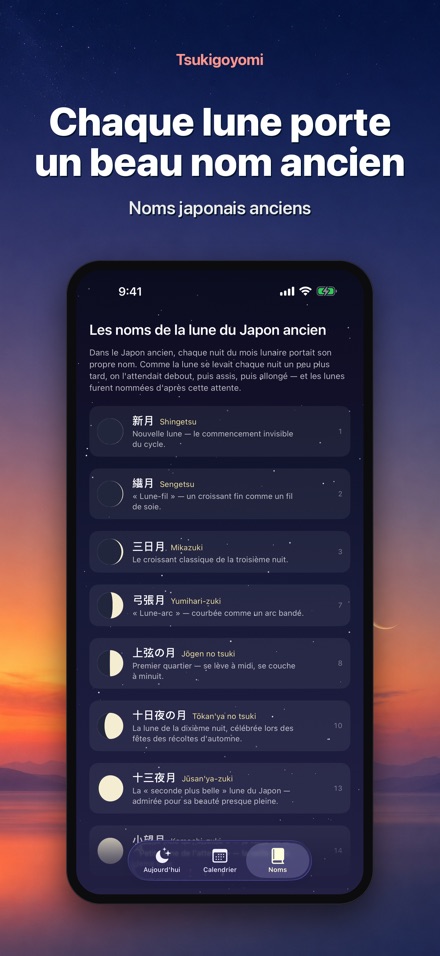 Tsukigoyomi Calendrier lunaire 3