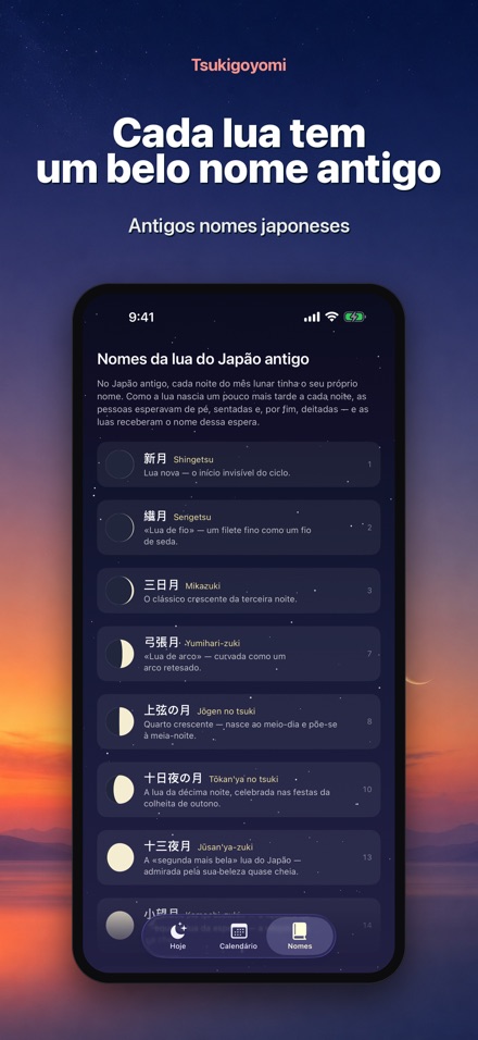 Tsukigoyomi Calendário Lunar 3