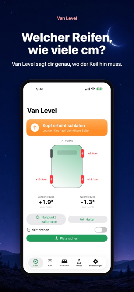 Van Level: Camper nivellieren 2