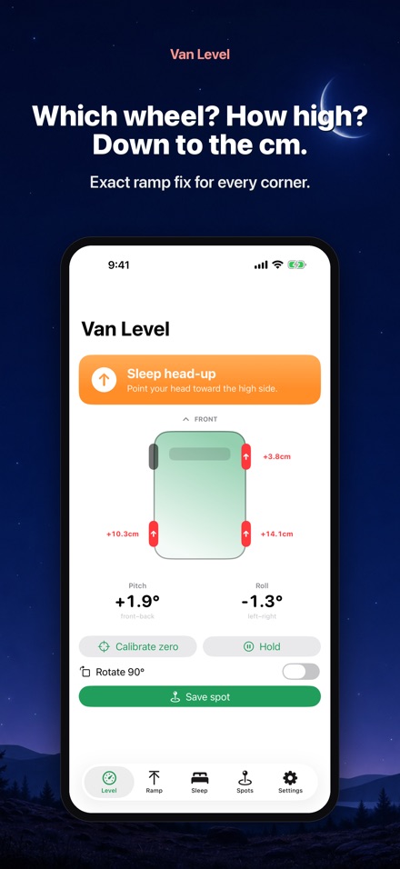Van Level: Sleep Flat 2