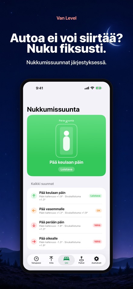 Van Level: Nuku vaakatasossa 3