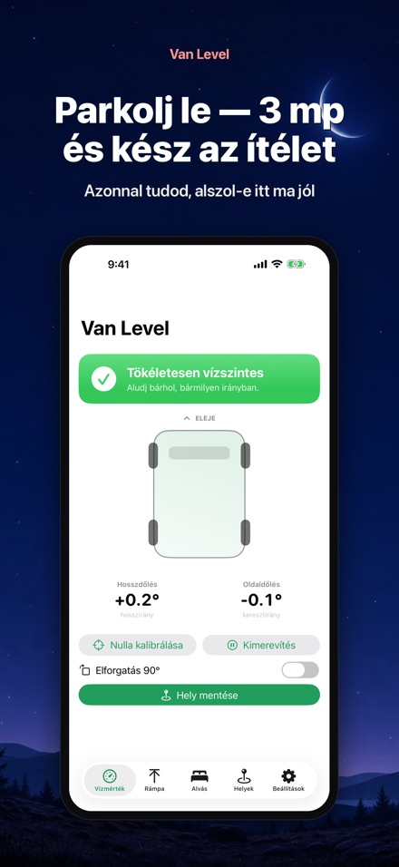 Van Level – Aludj vízszintben