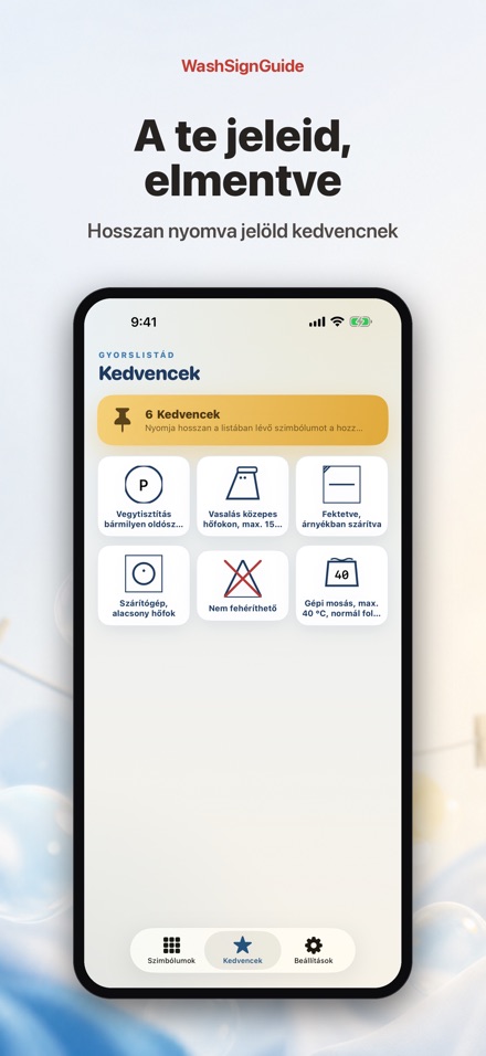 WashSignGuide: Mosási jelek 8